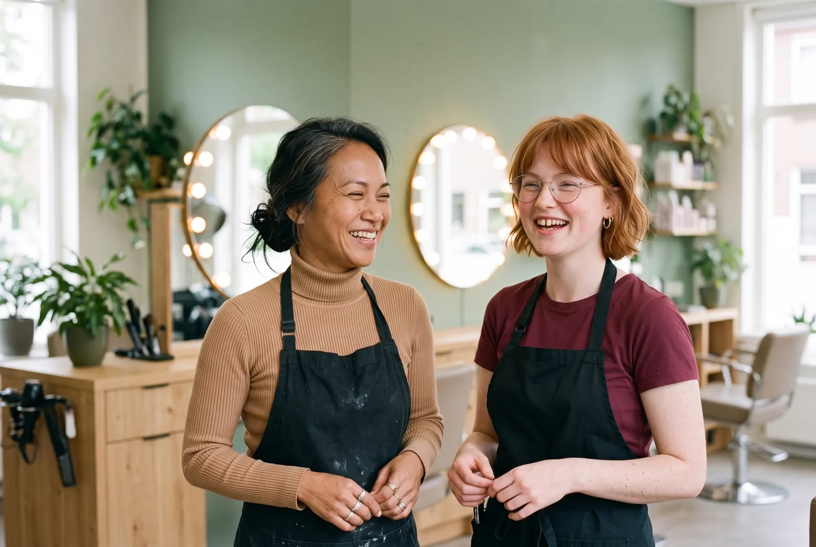 Juno en Mila, de kapsters van Salon Juno
